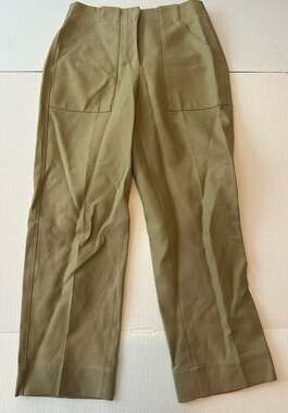 ME+EM Women's Straight Leg Casual Pants Trouser Front Pockets Tan US6 Ankle